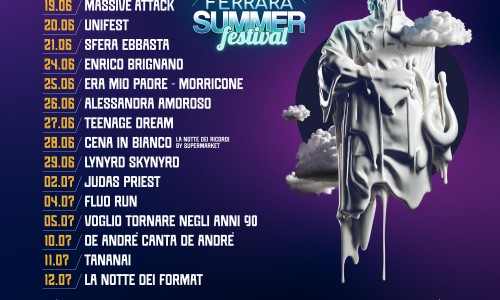 Ferrara Summer Festival: il programma della VI edizione dal 17 giugno al 12 luglio in Piazza Ariostea (FE)